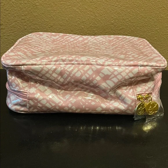 Estee Lauder Pink & White Cosmetic/Toiletry Zipped Bag, NWOT - Picture 5 of 6